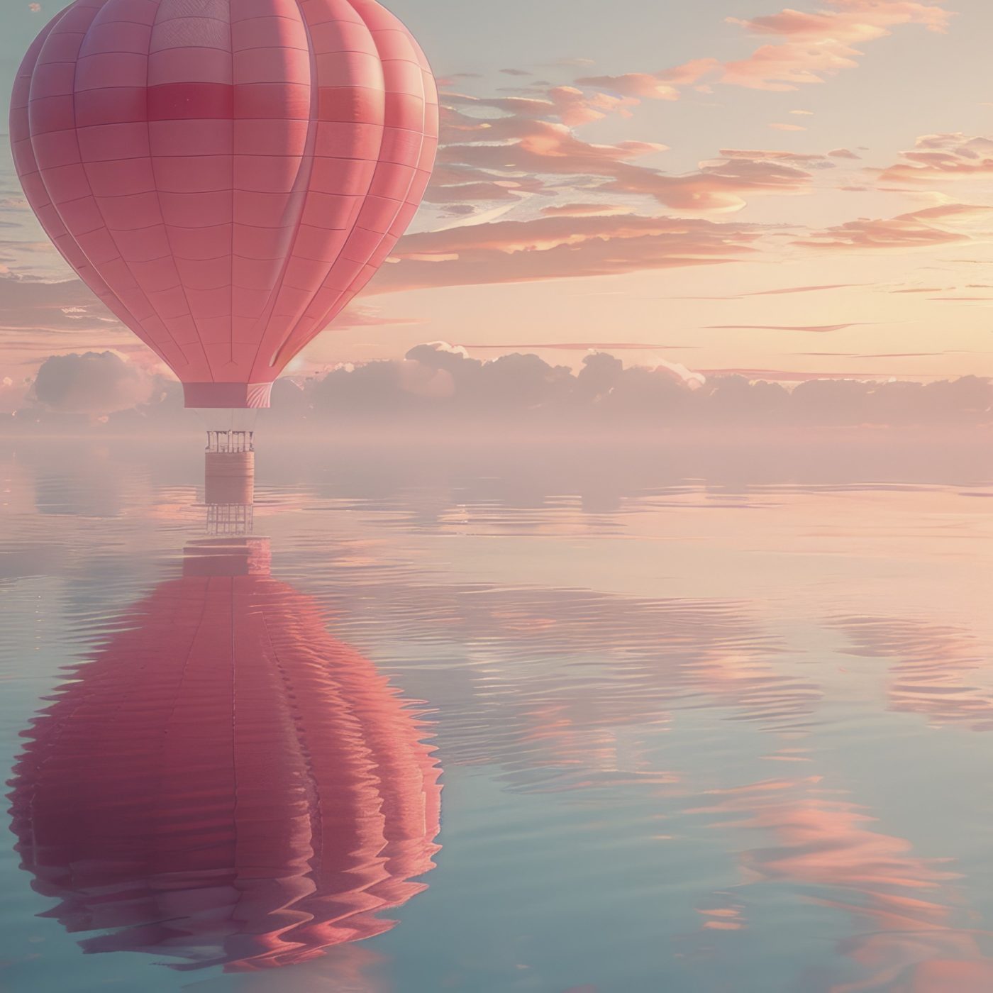 hot air balloon over calm ocean, angle shot, pastel sunrise, tranquil water, realistic, cinematic, award-winning photography, advertising photography, commercial photography --chaos 12 --ar 3:2 --stylize 720 Job ID: 086c16c1-b018-4066-8b5f-9c7e42074adb